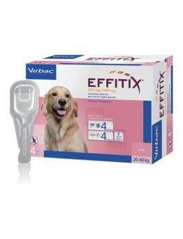 VIRBAC EFFITIX SPOT ON 4 PIPETTE 20/40 KG