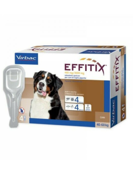 VIRBAC EFFITIX SPOT ON 4 PIPETTE 40/60 KG